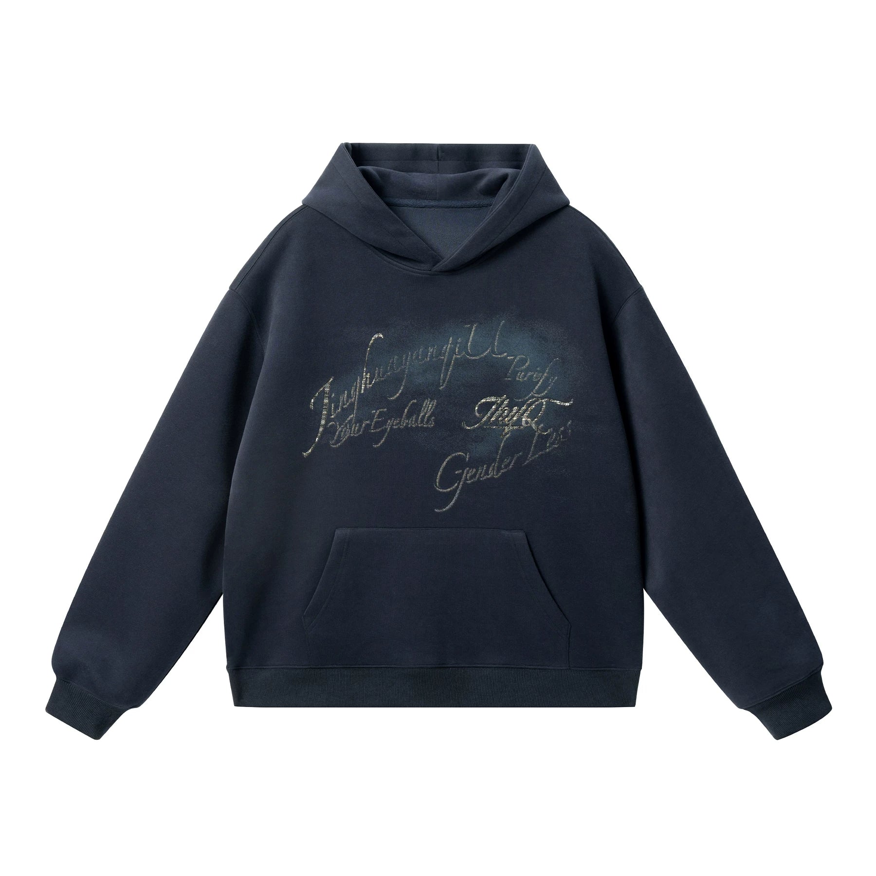 JHYQ Retro Letter Print Loose Casual Sweater