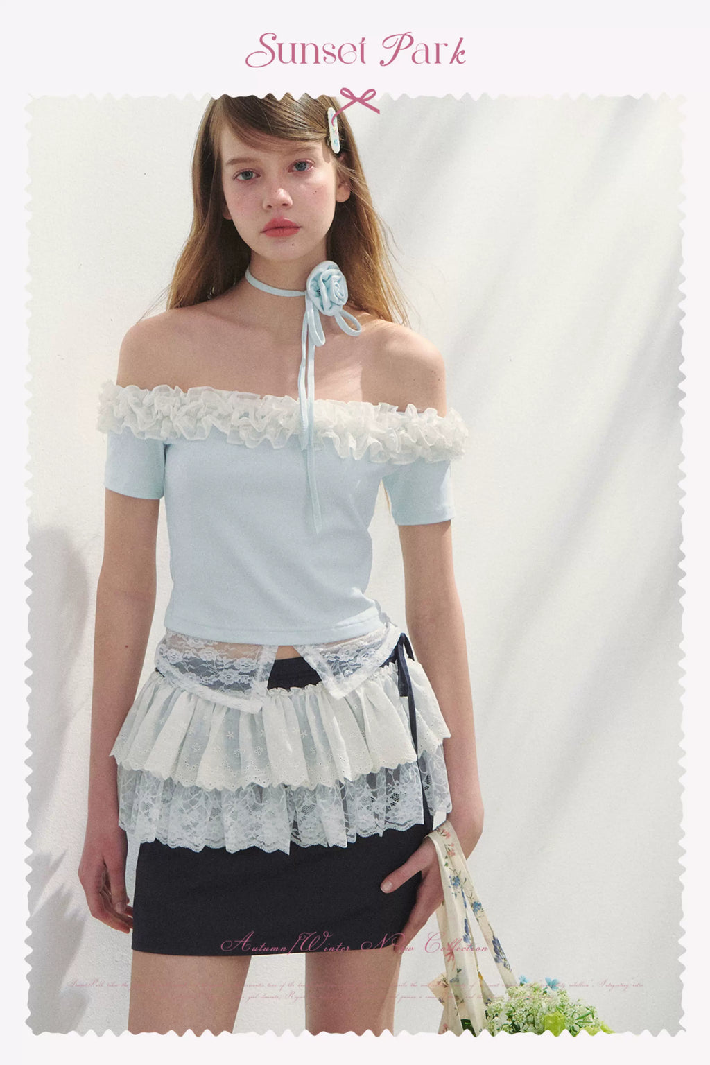 SunsetPark Retro Fake Two-piece Versatile Skirt