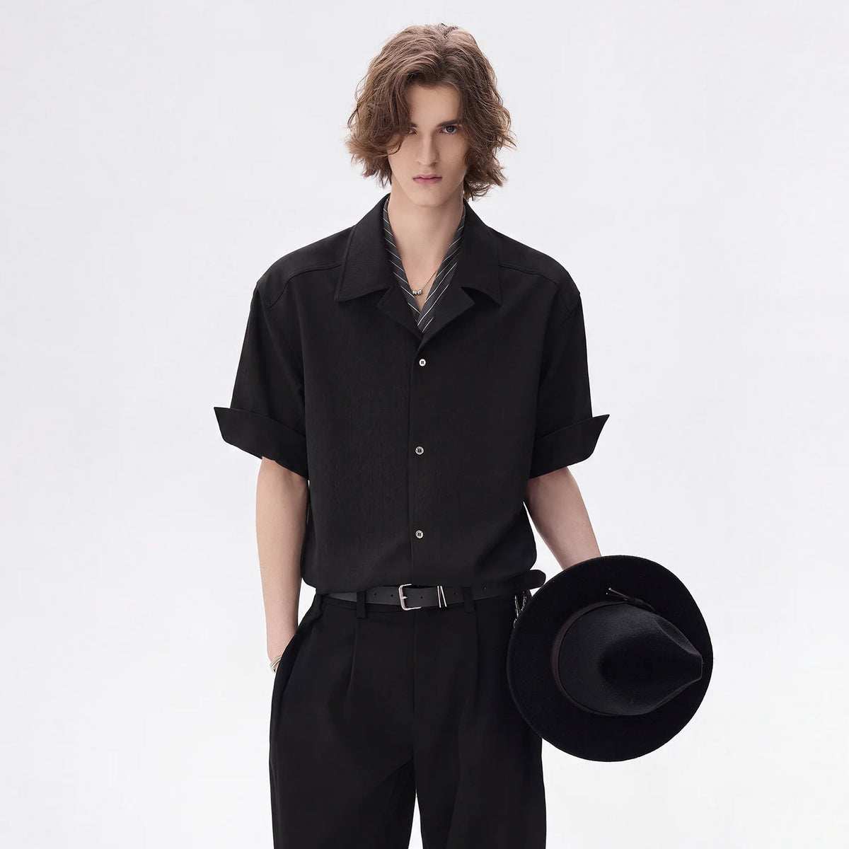 CHOR Layered Two-Tone Breathable Casual Shirt