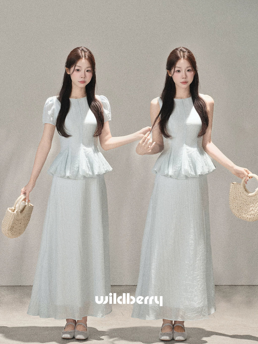 Wildberry Fake Two Sleeveless Dress