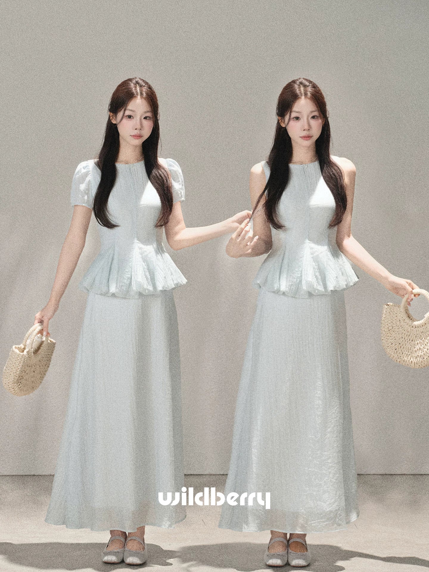 Wildberry Fake Two Sleeveless Dress
