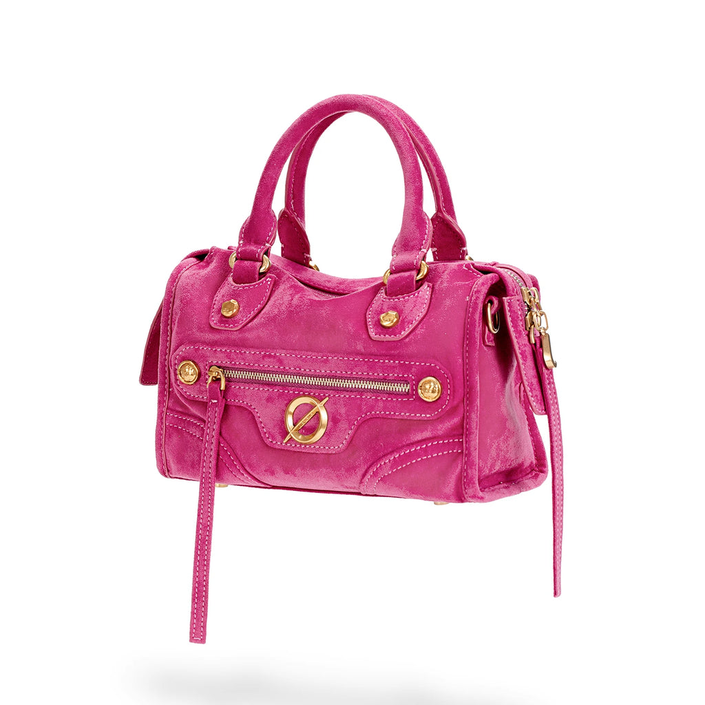 JELLY TOYBOY Faux Leather Studded Zip-Top Shoulder Bag