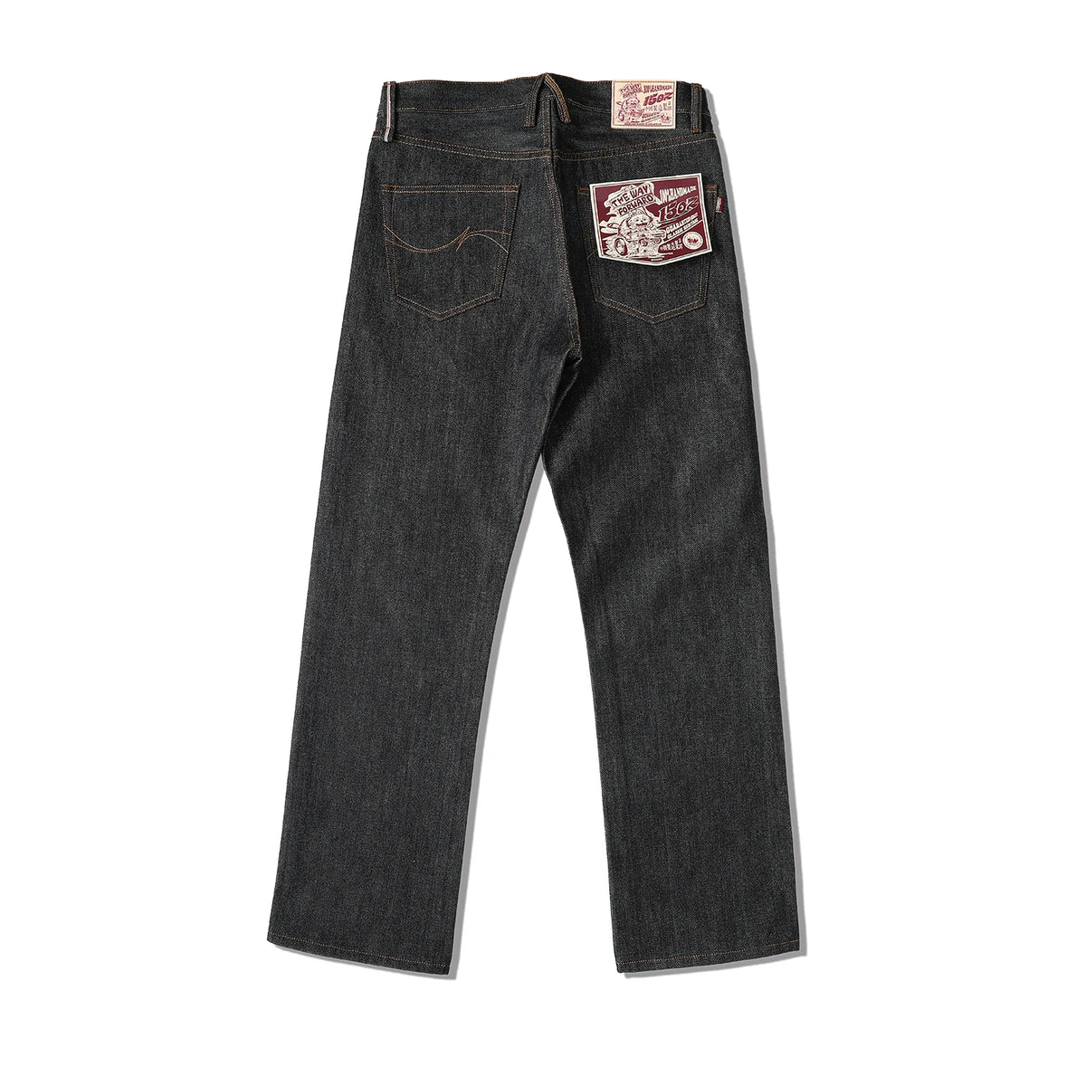 Mbbcar 15oz Washed Selvedge Straight-Leg Jeans