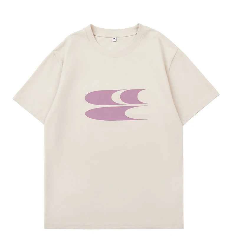 Crying Center Relaxed Crew Neck Logo Tee