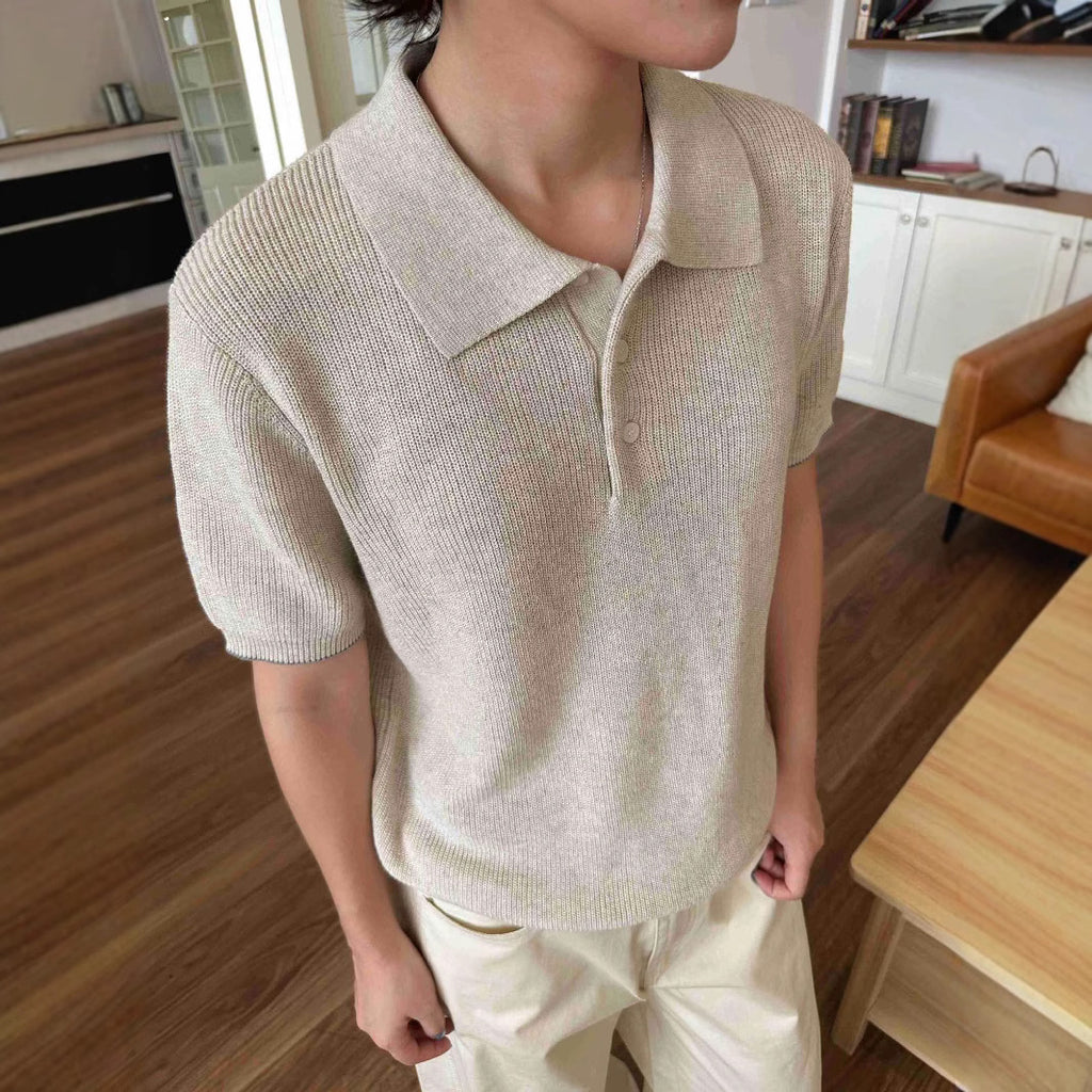 MADEEXTREME Breathable Relaxed Knit Polo