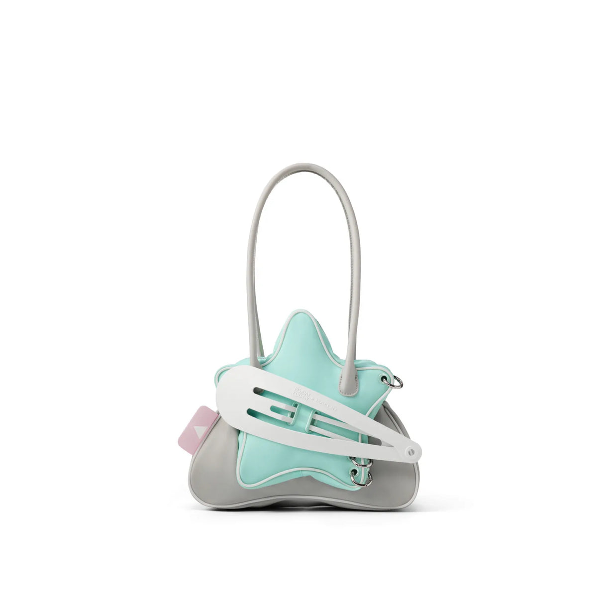 ECODAY Star Clip Faux Leather Zip-Top Shoulder Bag