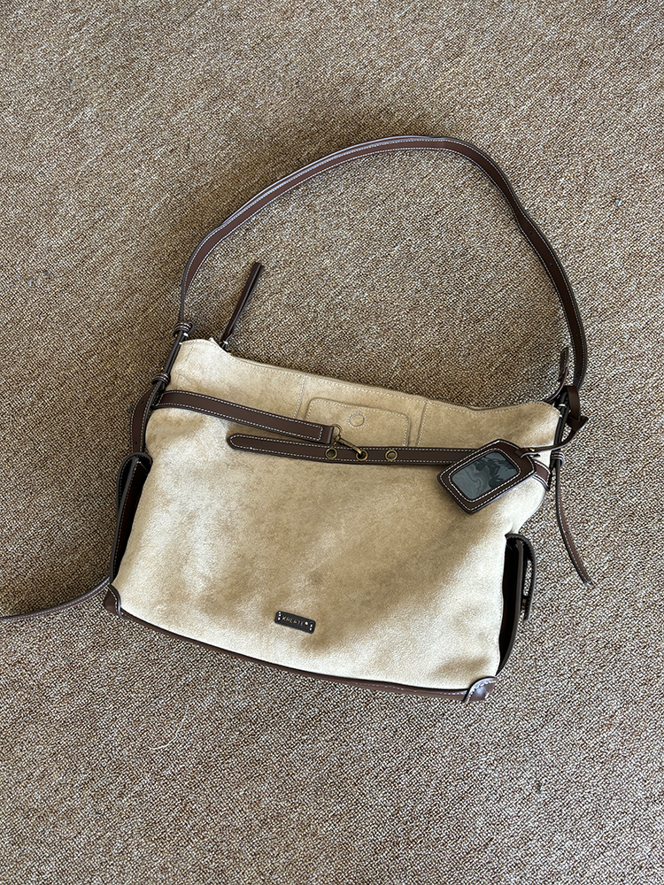 KREATE Frosted Suede Shoulder Messenger Bag
