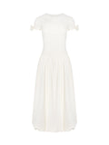 Wildberry French Style Patchwork High-Waist Maxi Dress