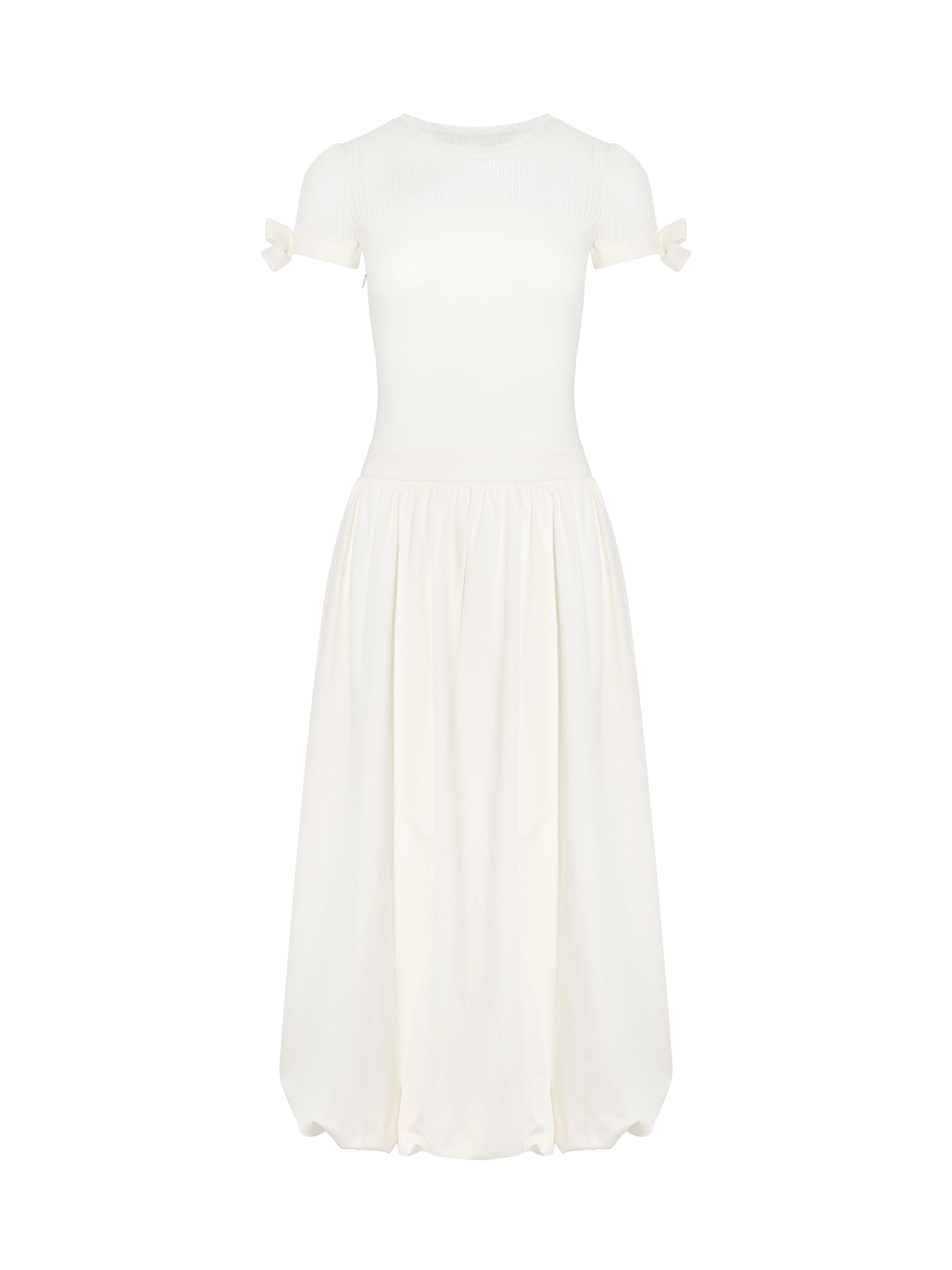 Wildberry French Style Patchwork High-Waist Maxi Dress
