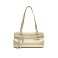 VFVF Silver Polka Dot Faux Leather Zip-Top Mini Square Shoulder Bag