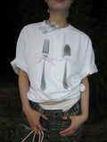 3months Fork & Spoon 260g Moisture-Wicking Loose Tee