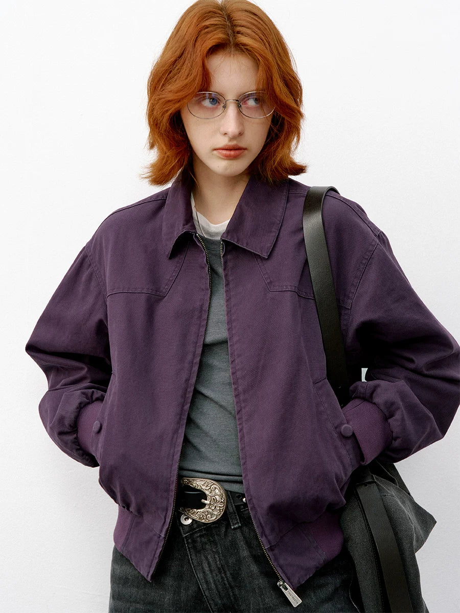 714Street Casual Versatile Waist Silhouette Short Jacket