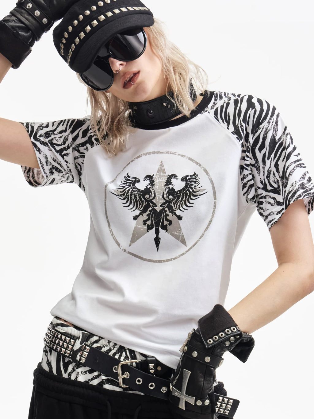 Yemanup Double-Headed Eagle 200g Breathable Slim Fit Tee