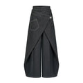 AnnoMundi High-Waist Loose Wide-Leg Curved Blade Jeans