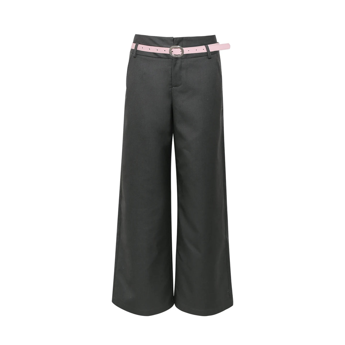 Wildberry High-Waist Wide-Leg Straight-Leg Trousers