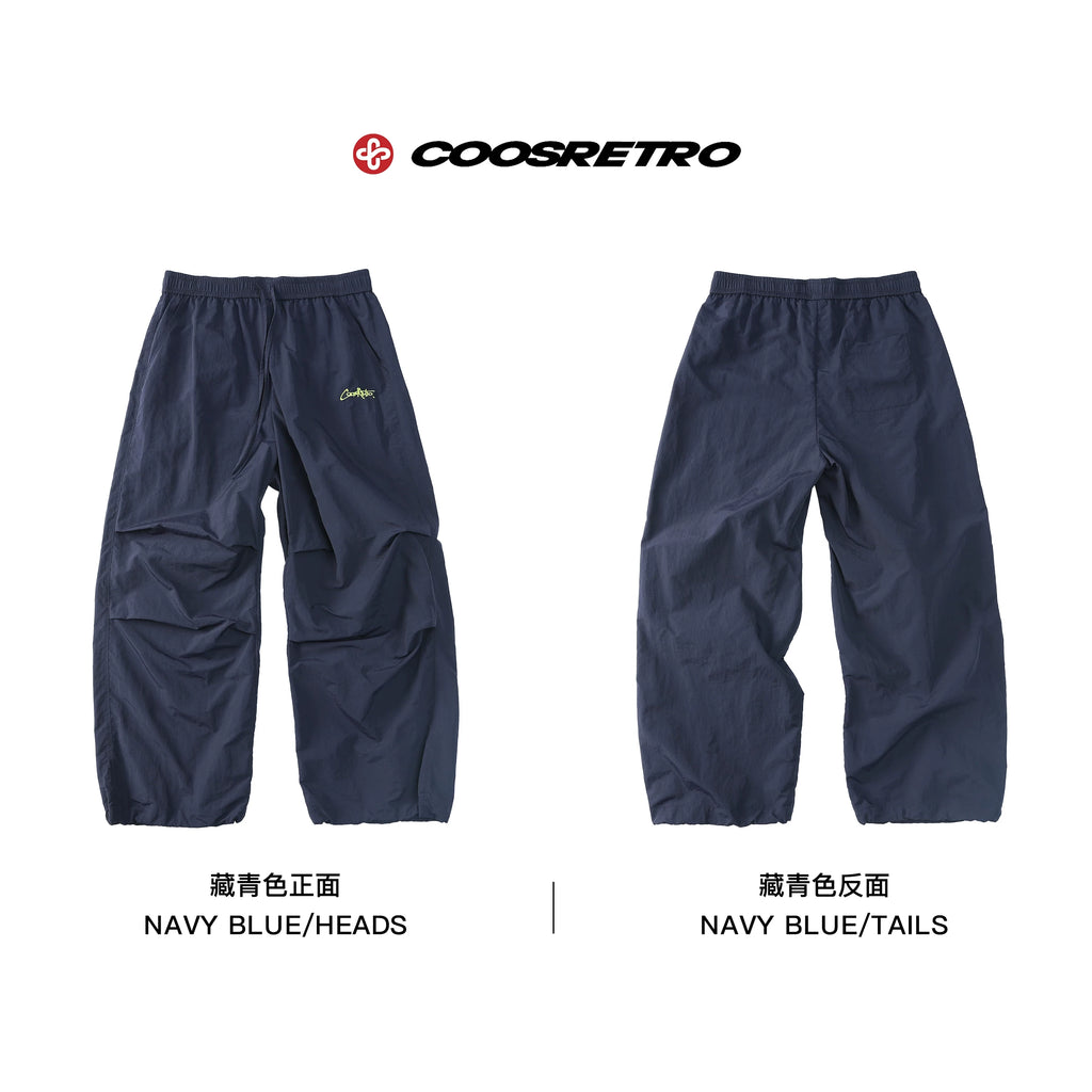CoosRetro Embroidered 260g Loose Straight-Leg Sweat Shorts