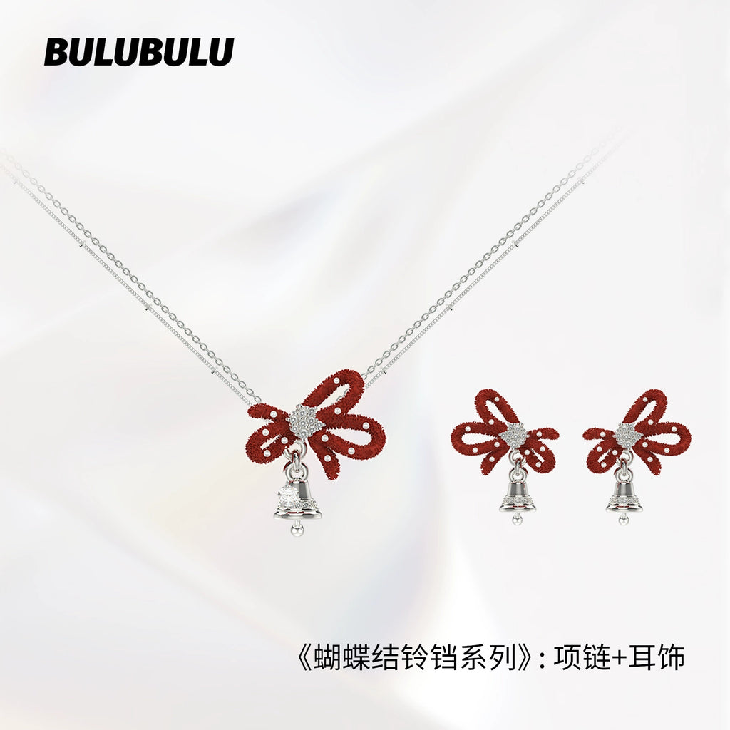 BULUBULU Bow Bell Double Clavicle Chain