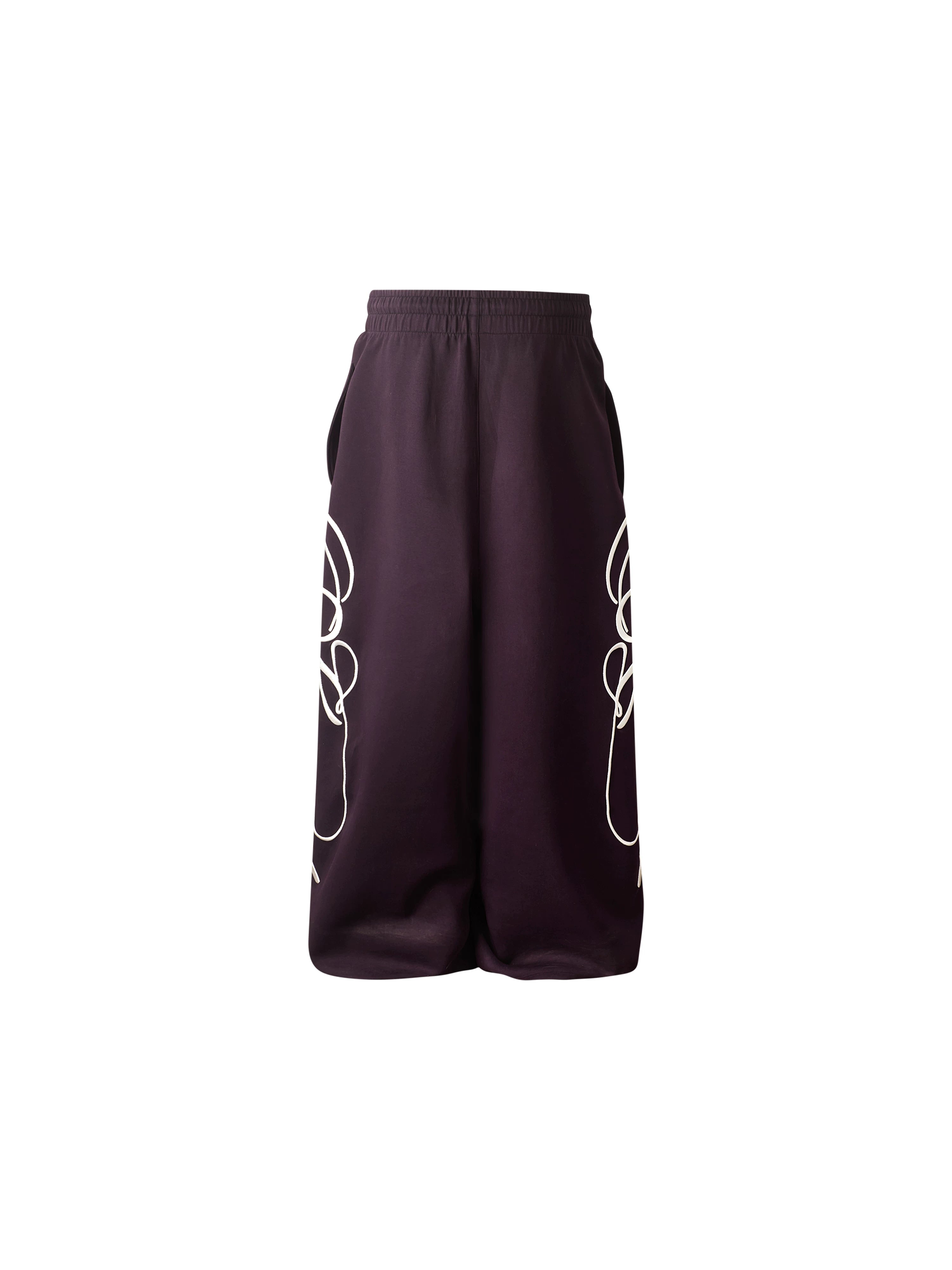 KARMANISTIC Vintage Embroidered Loose Straight Sweatpants