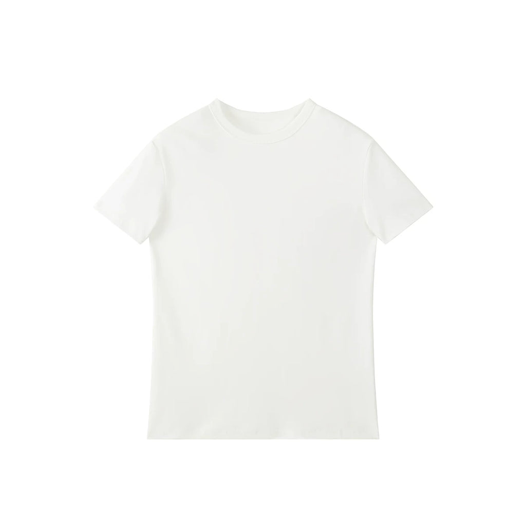 PLUS NO LOGO X OQ Power Burst Breathable Fitted Stretch Tee