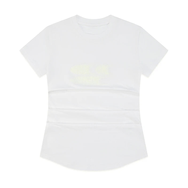 Crying Center Three-Color Gradient Cool-Touch Fitted Tee