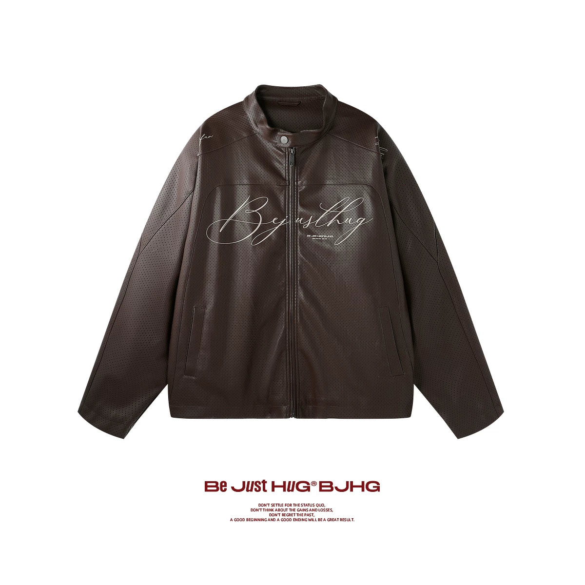 BJHG PU Leather Couple Biker Jacket