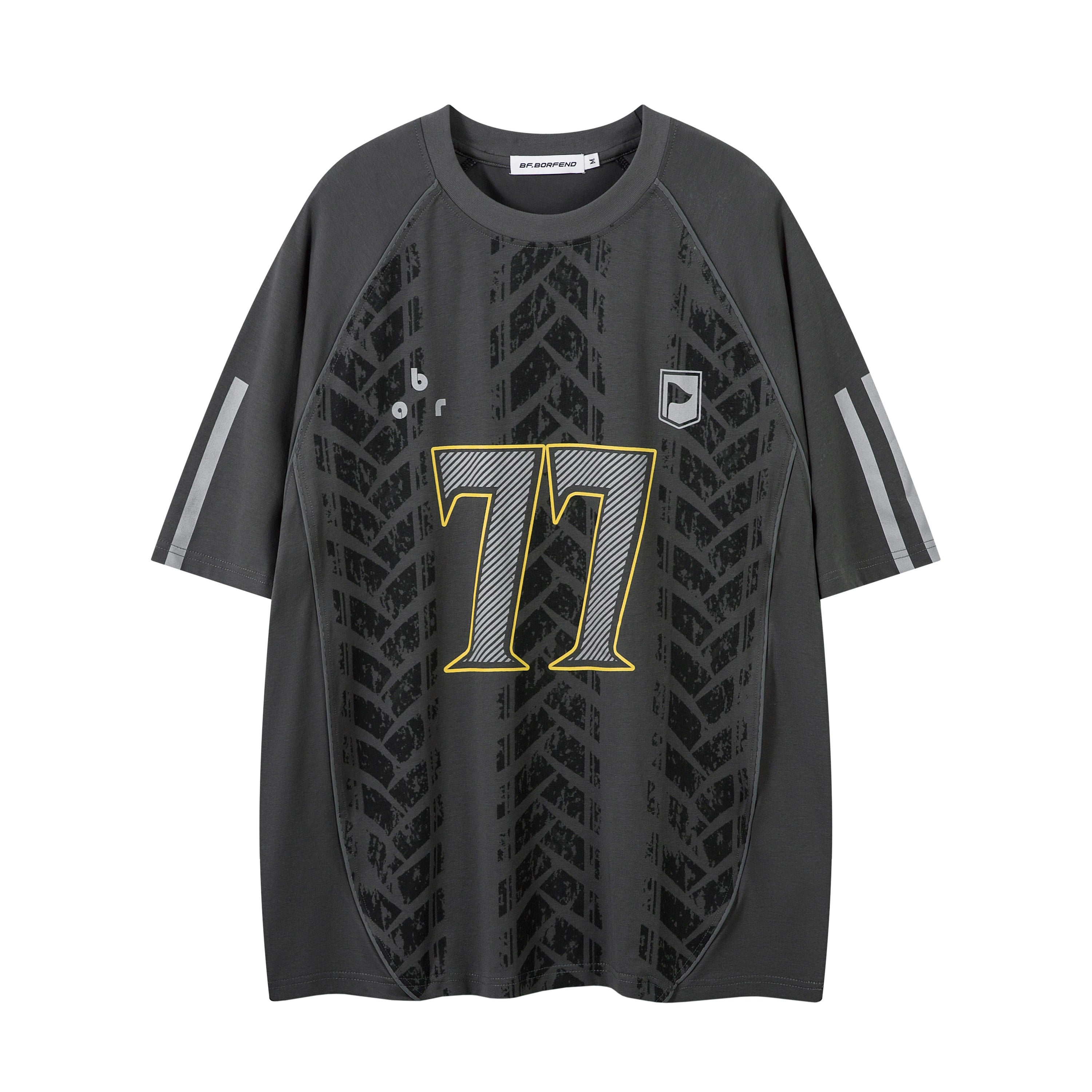 BeOurRule Vintage Tire Striped Sports Tee