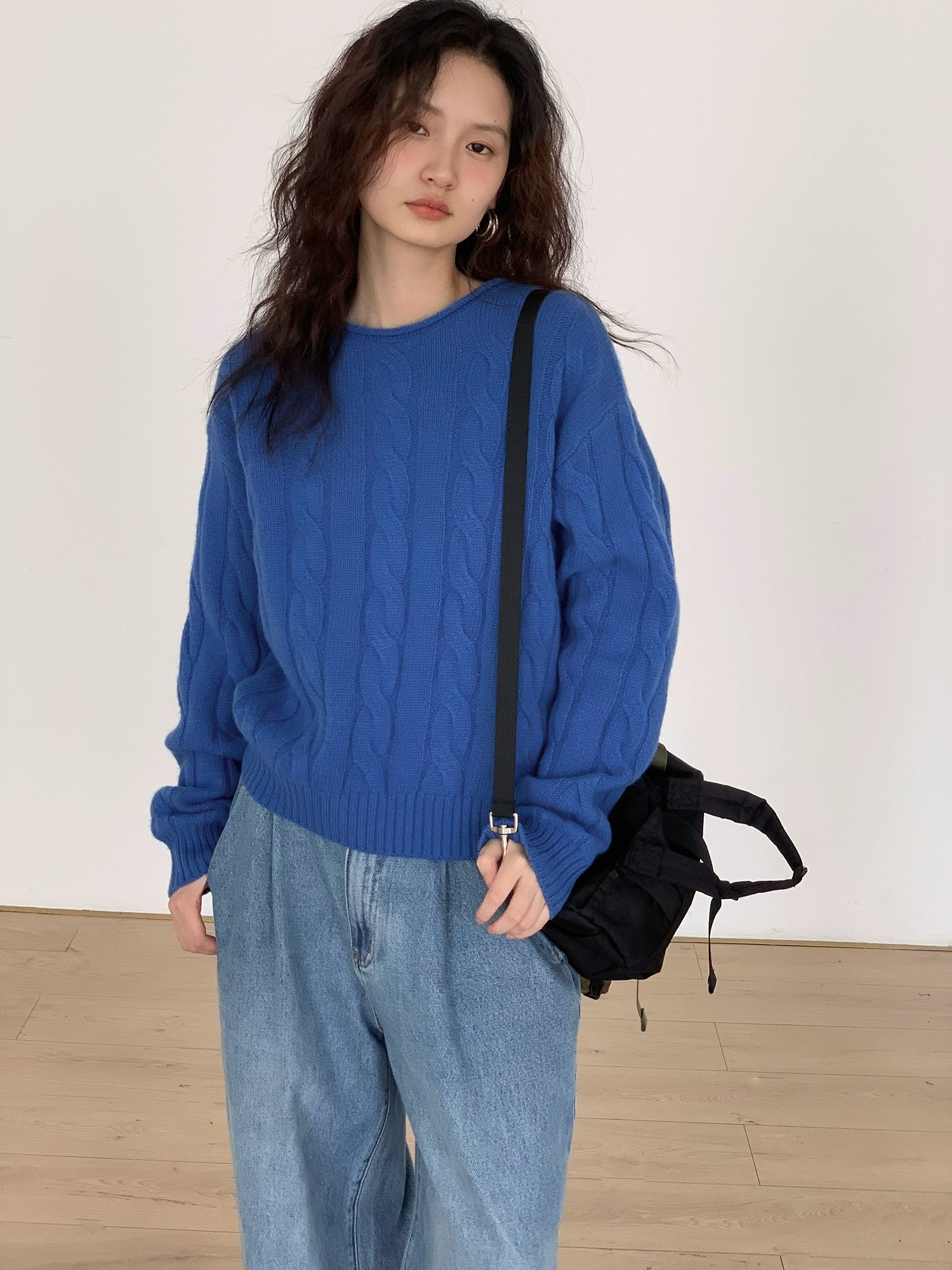 EM Lazy Wind Soft Waxy Twist Sweater