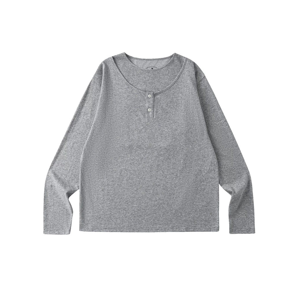 LR Fake Two-piece Double-layer Round Neck Long Sleeve
