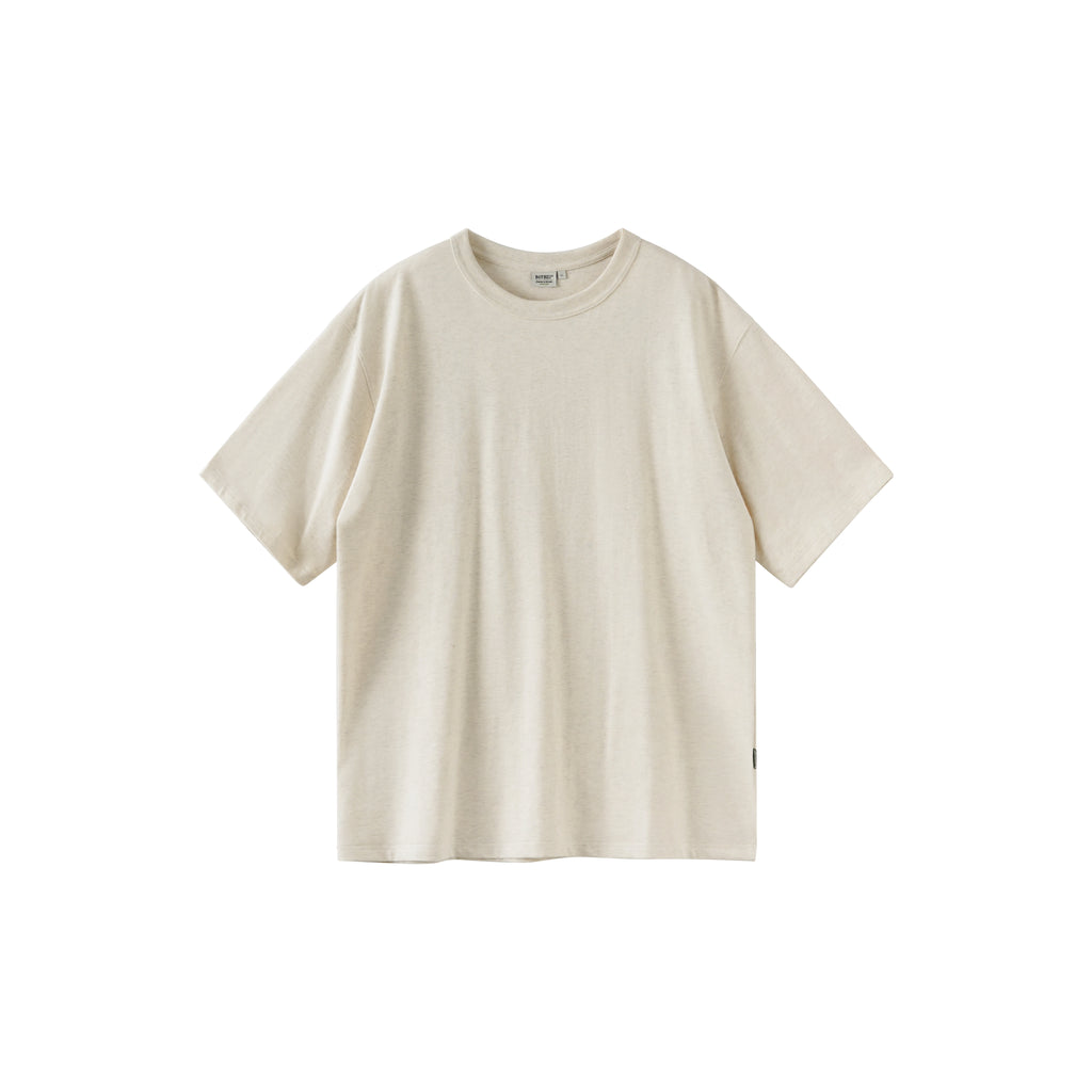 BUTTBILL custom-woven flower yarn fabric washed Japanese Tee