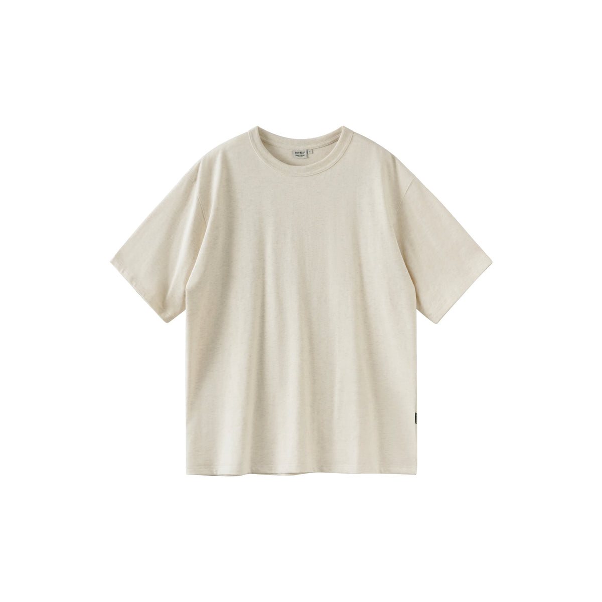 BUTTBILL Textured Cotton Loose Fit Drop-Shoulder Tee