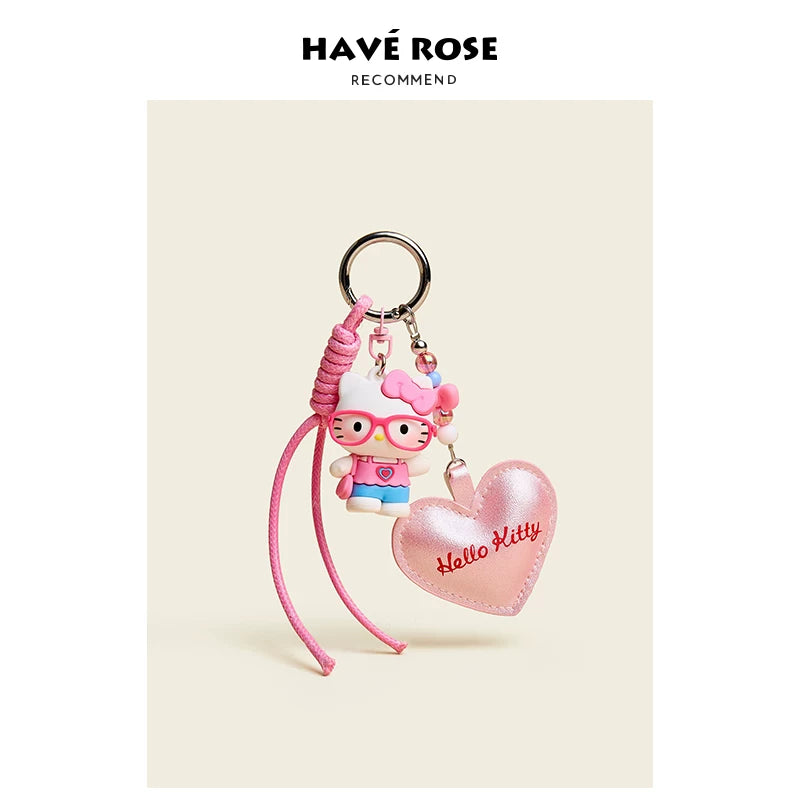 HAVEROSE Hello Kitty Cute Charm Keyring