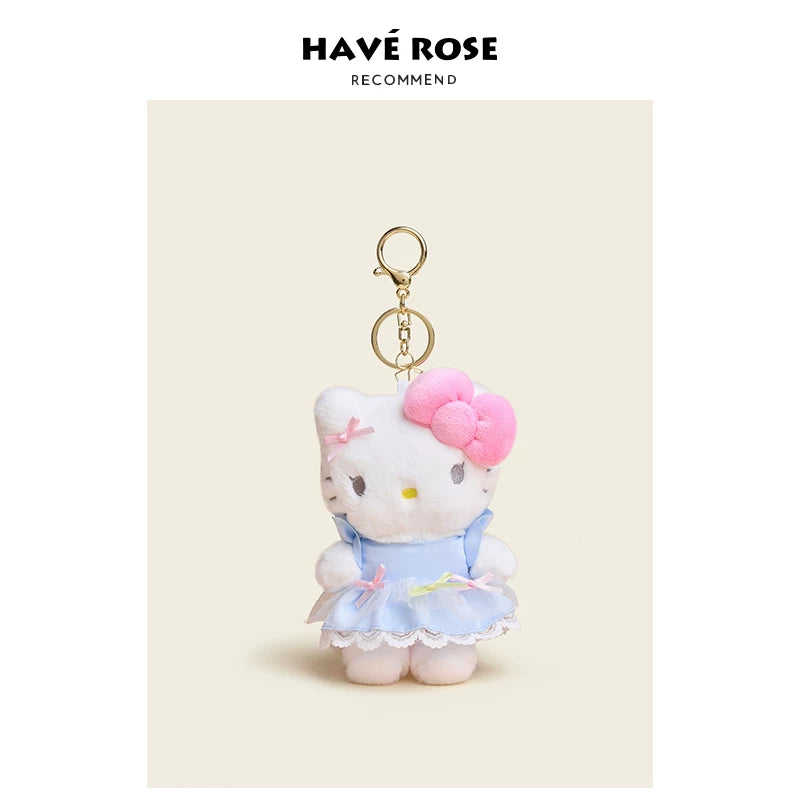 HAVEROSE Hello Kitty Plush Bag Charm Keychain