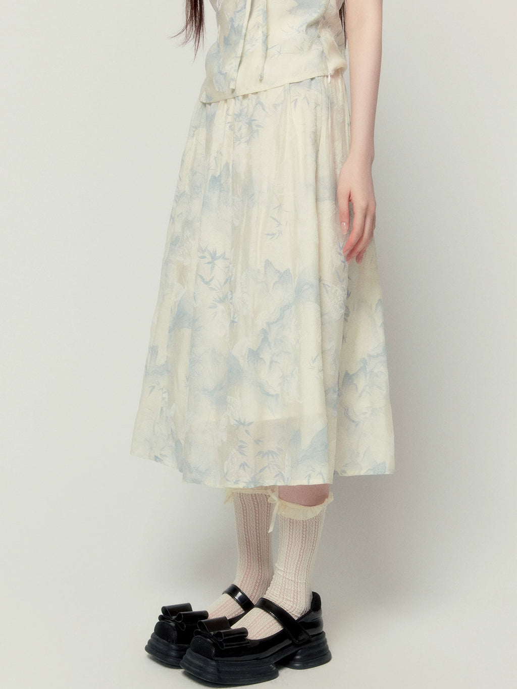 LOST FOREST New Chinese Versatile Suit Long Dress