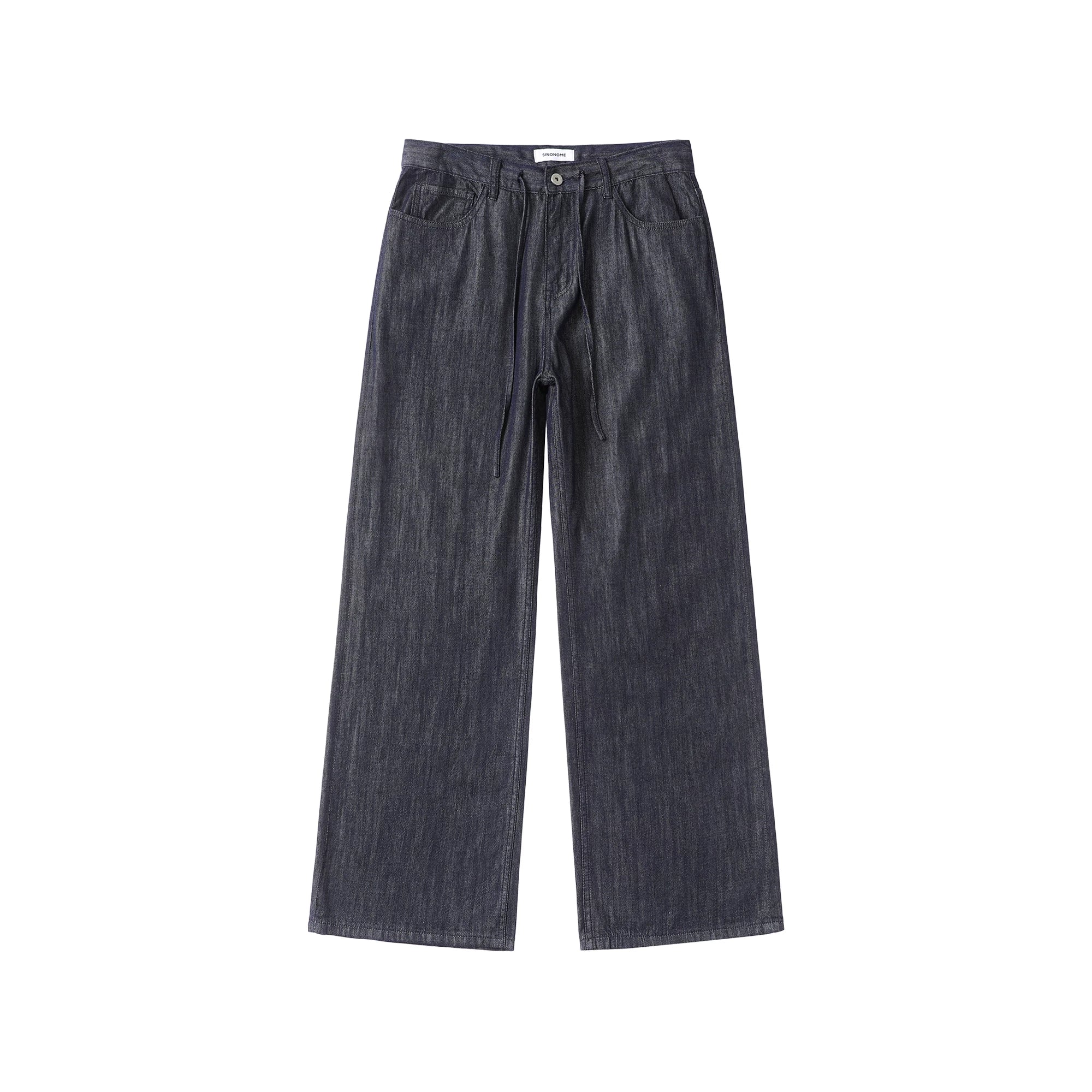 SINONOME Tencel Lyocell Cool-Touch Relaxed Straight-Leg Jeans