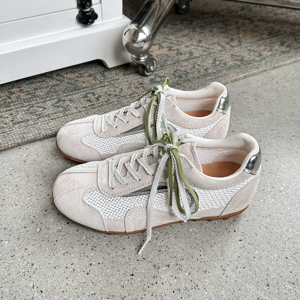 Lidaren Produced Mesh Woven Lace-Up Training Sneaker