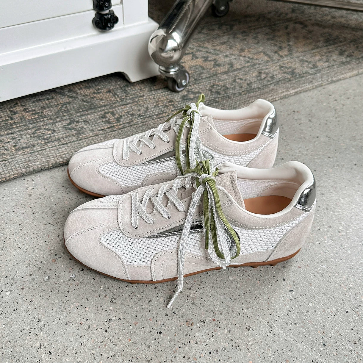 Lidaren Produced Mesh Woven Lace-Up Training Sneaker