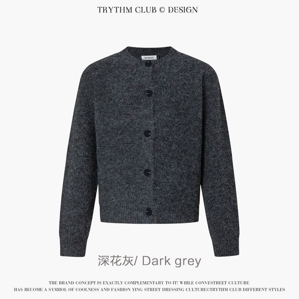 TRYTHMCLUB Simple Premium Knitted Cardigan Sweater