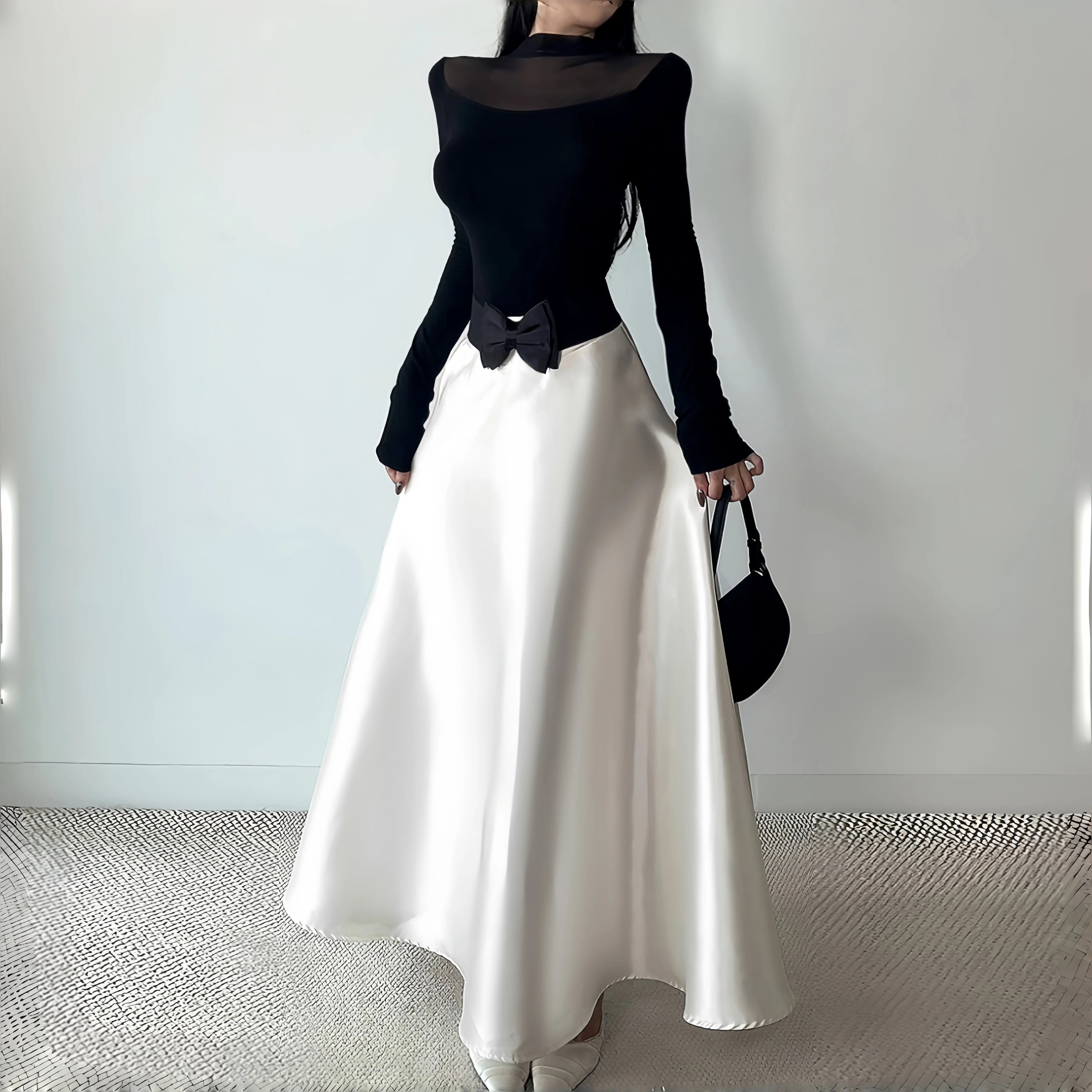 Instunning Mesh Temperament Fashion Two-piece Set