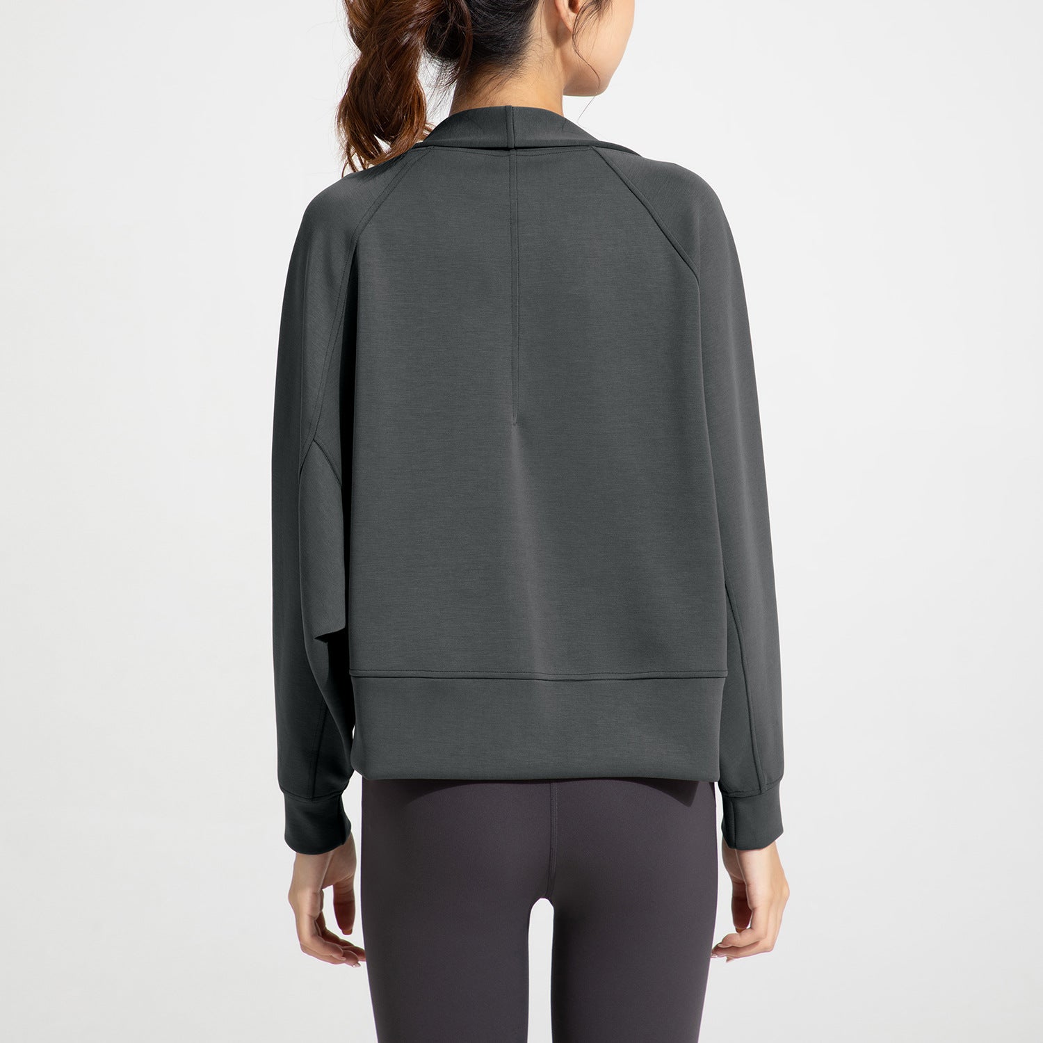 Athena Lulu Nude Loose Cardigan Yoga Suit