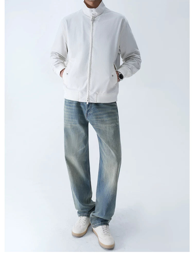 SEE ALSO Super Worsted Combed Cotton Loose Straight Jeans
