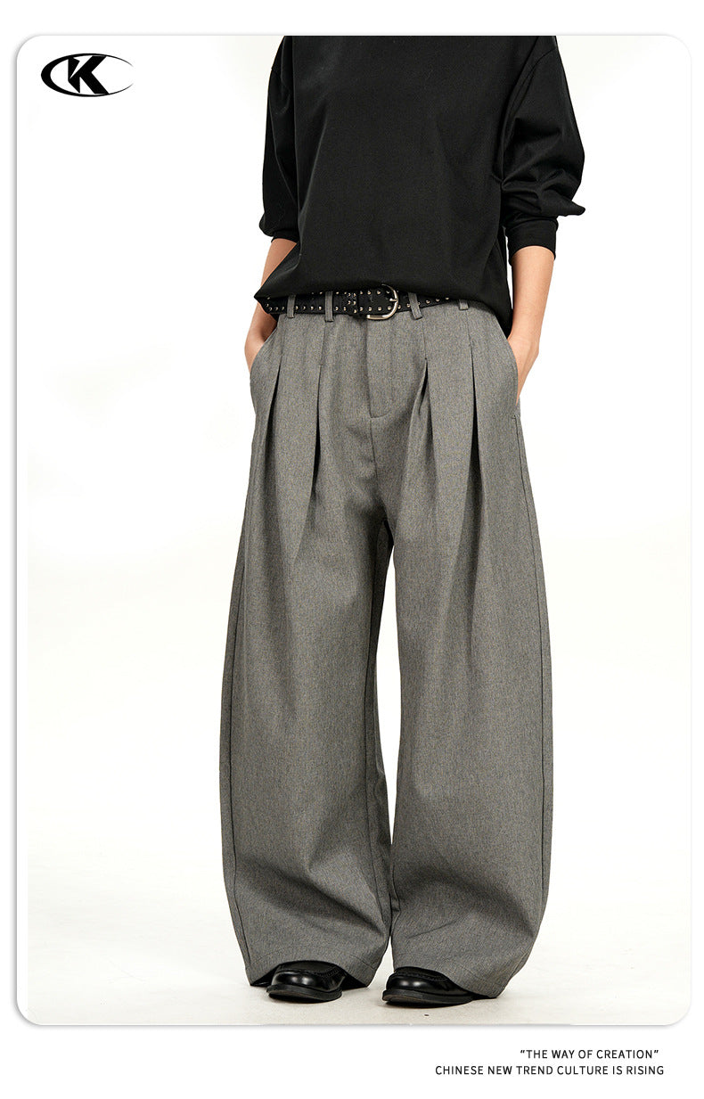 11KN Double Pleated Loose Versatile Casual Pants