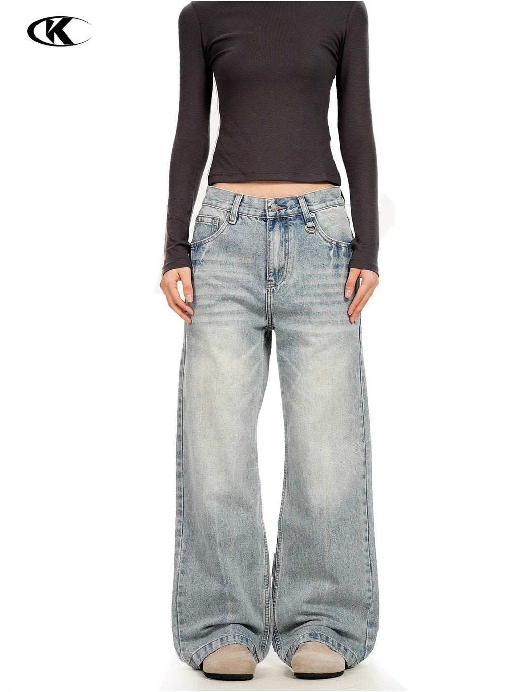 11KN 11 oz American Washed Straight Leg Jeans