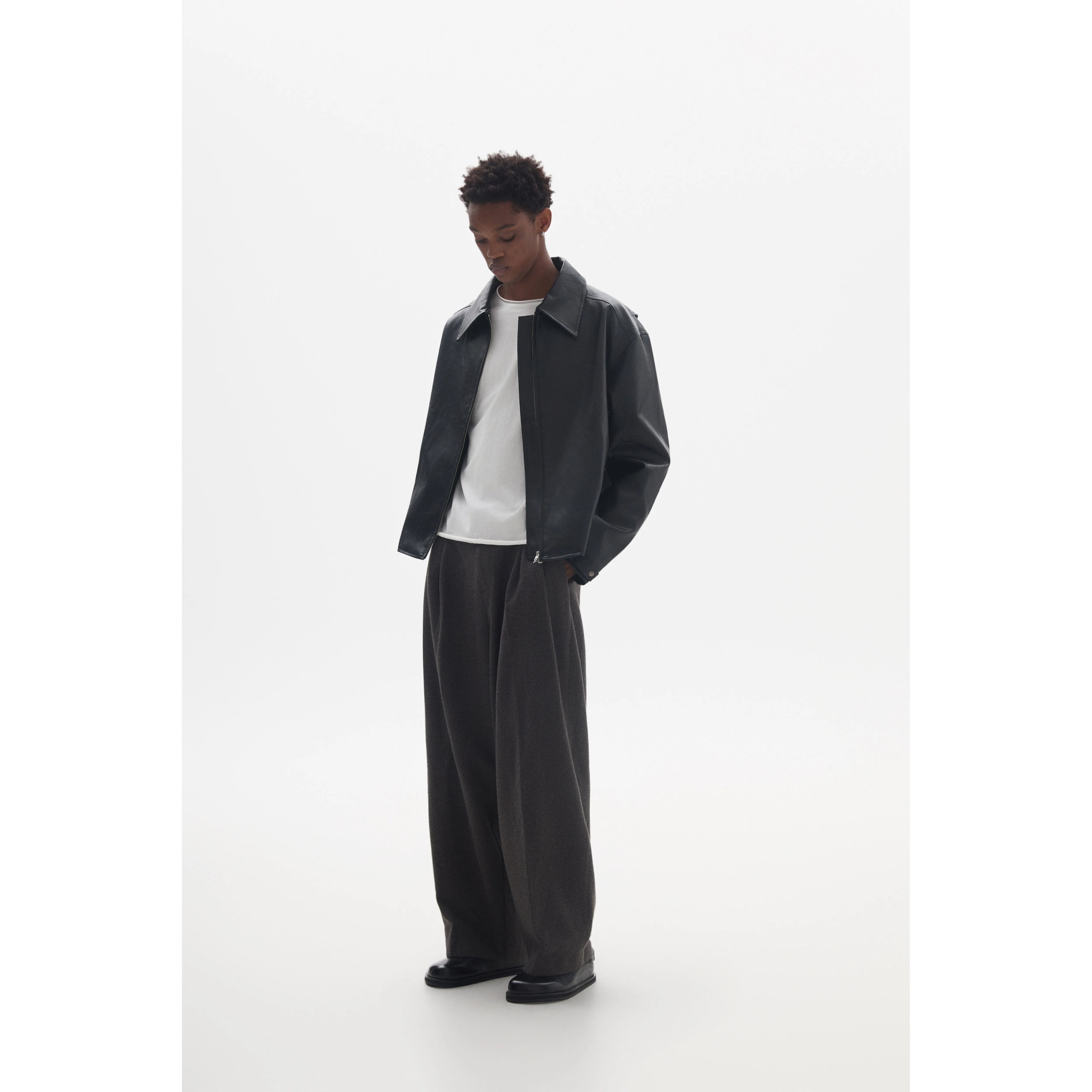 Anniehall Make Old Vintage Tooling Leather Jacket