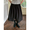 silvernorth lake French Lace High-Waist A-Line Midi Skirt