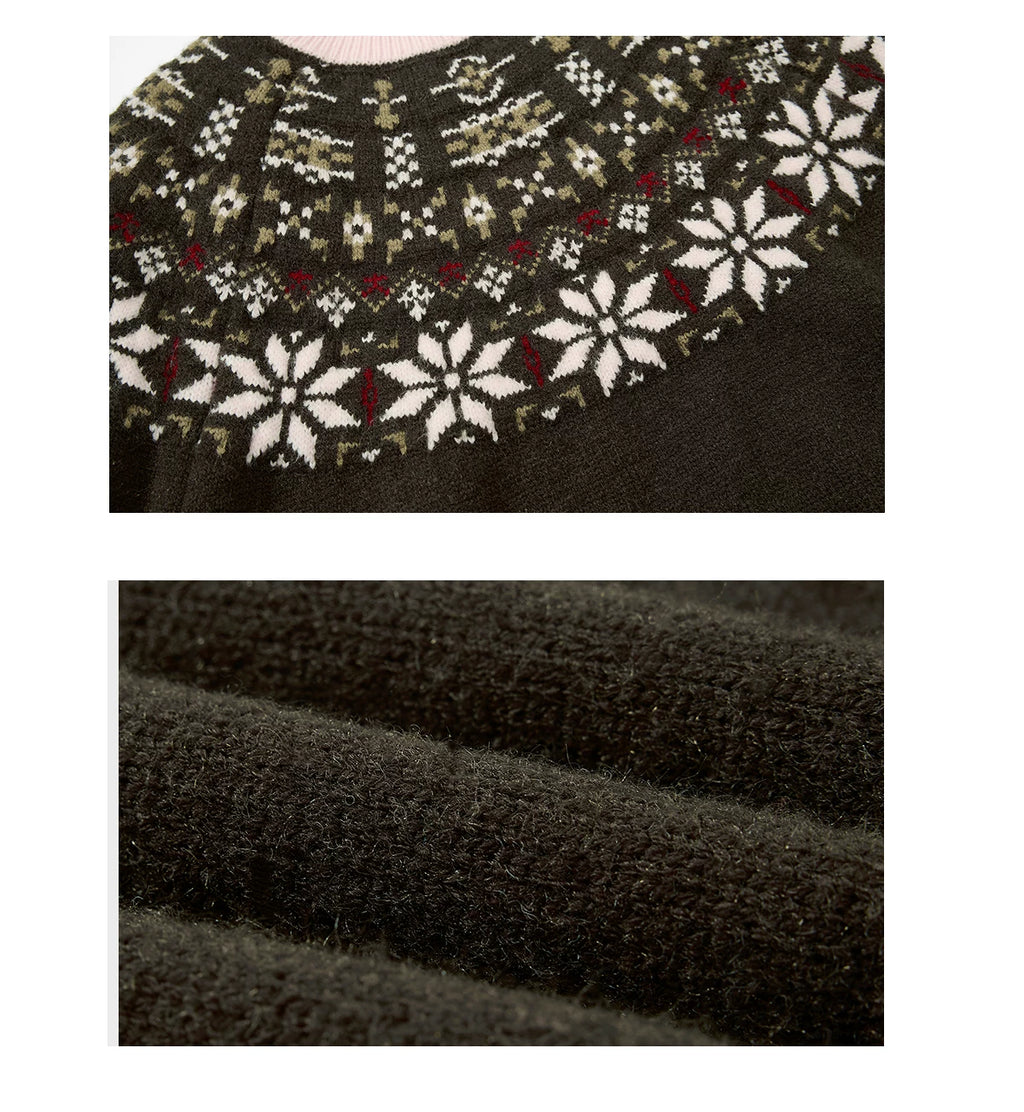 Sameuoo Casual Versatile Jacquard Sweater