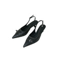 Mooreyu Belt Buckle Bag Head Cool Slippers High Heel