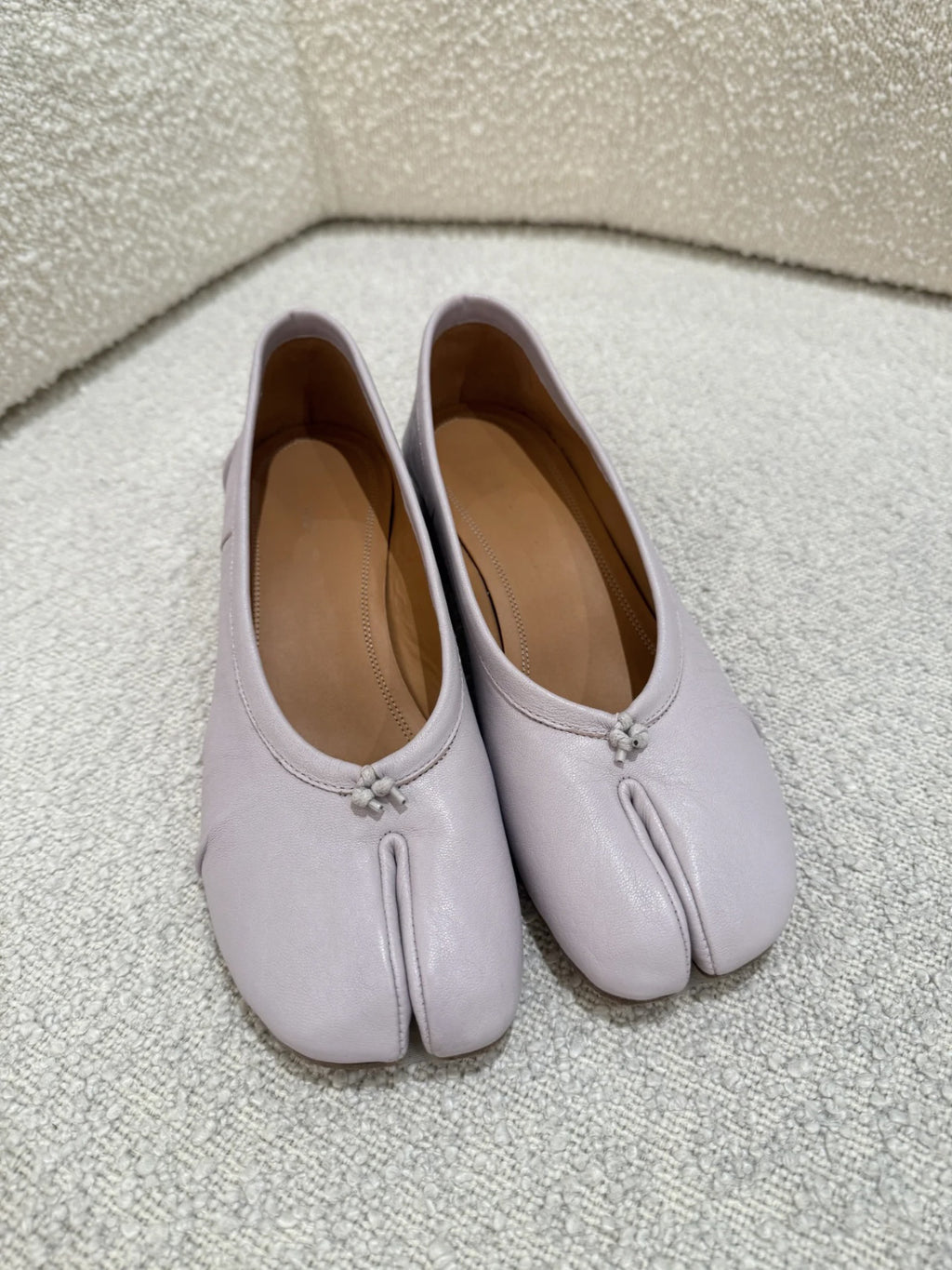 HZxingj Suede Chunky-Heel Split-Toe Mary Jane