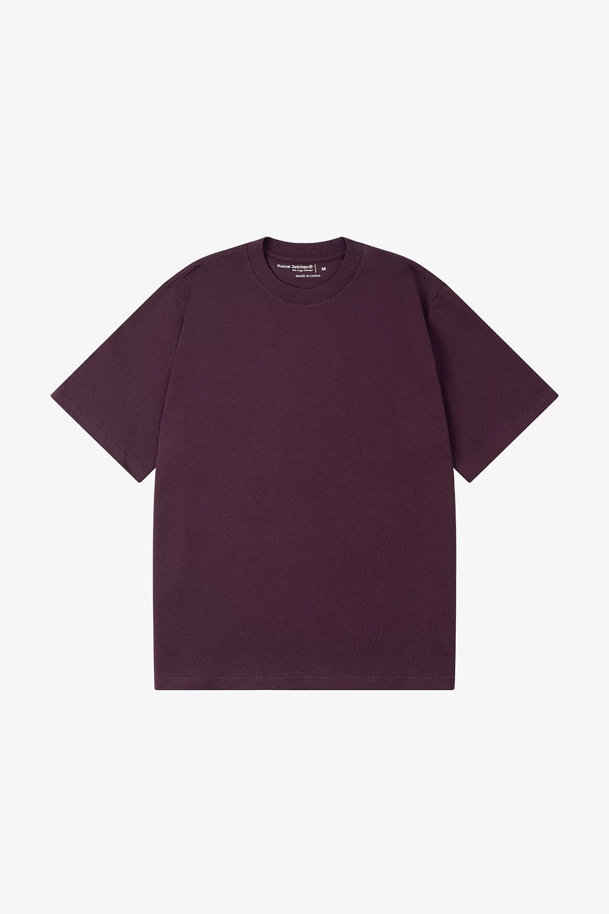 NO LOGO Xinjiang Long-Staple Cotton Boxy Wide-Fit Round Neck Basic T-Shirt