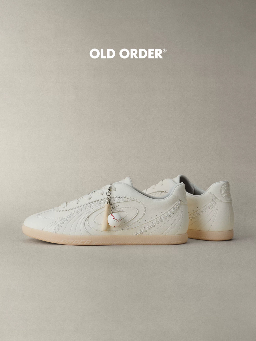 OLD ORDER Leather Lace-Up Retro Trainer