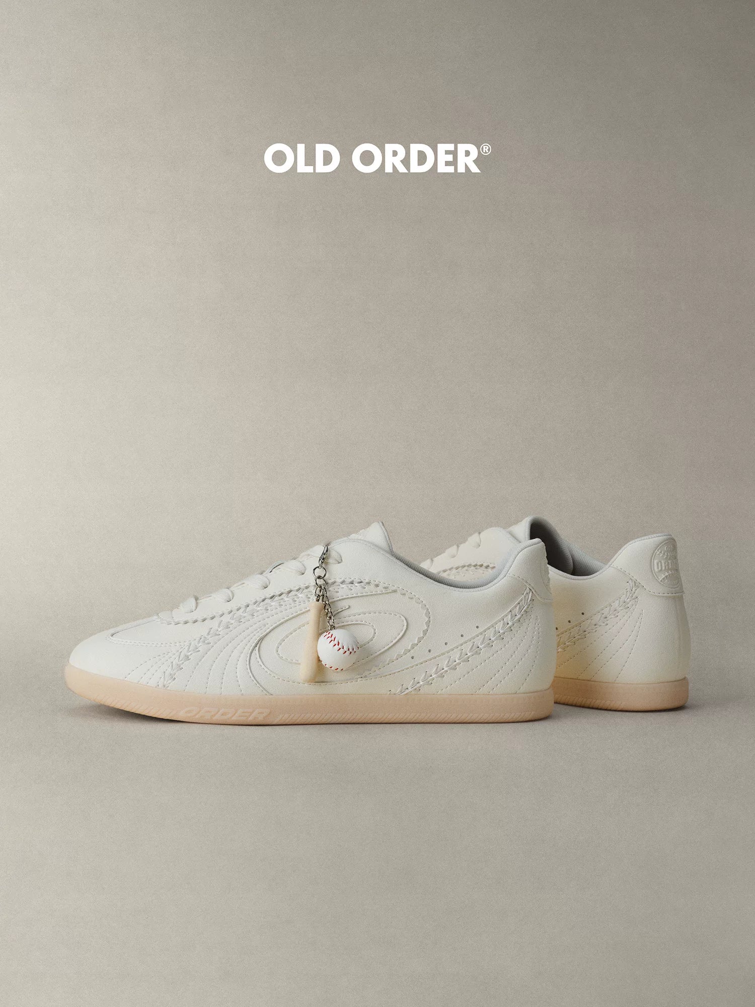 OLD ORDER Leather Lace-Up Retro Trainer